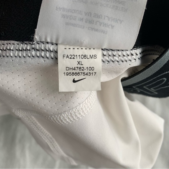 2 Set - Nike Pro Dri Fit Men's Training Shorts White Black Mens XL - Picture 9 of 11